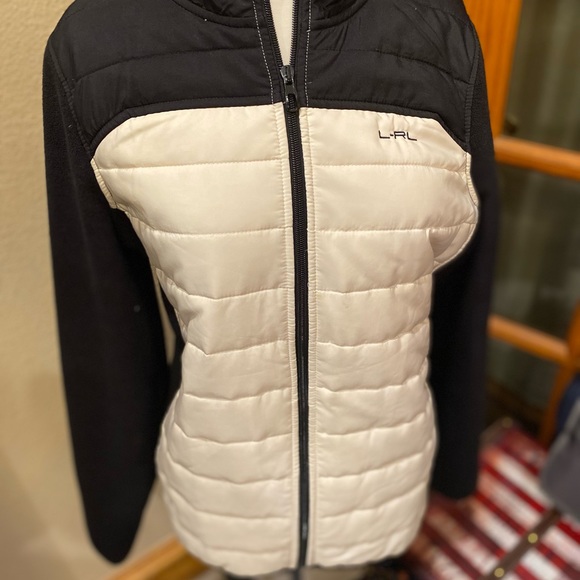 LRL Lauren Active Ralph Lauren Womens Quilted full Zip Jacket White Size Large - Picture 2 of 7